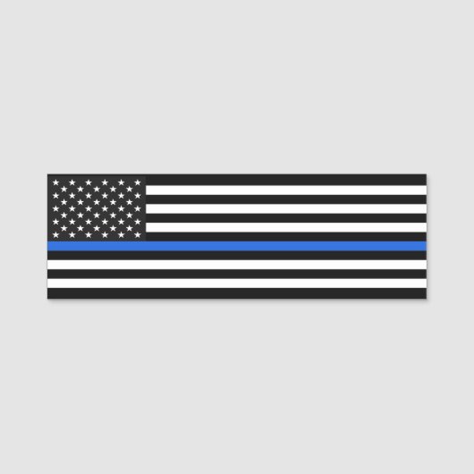 Thin Blue Line Namensschild (Vorderseite)