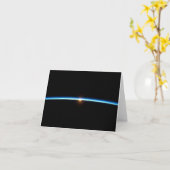 Thin Blue Line Note Card Karte (Gelbe Blume)