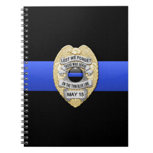 Thin Blue Line Notizblock