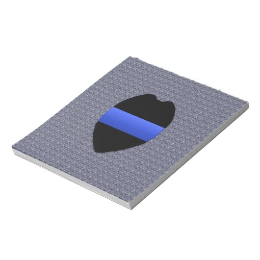 Thin Blue Line Notizblock (Rotiert)