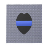Thin Blue Line Notizblock (Vorderseite)
