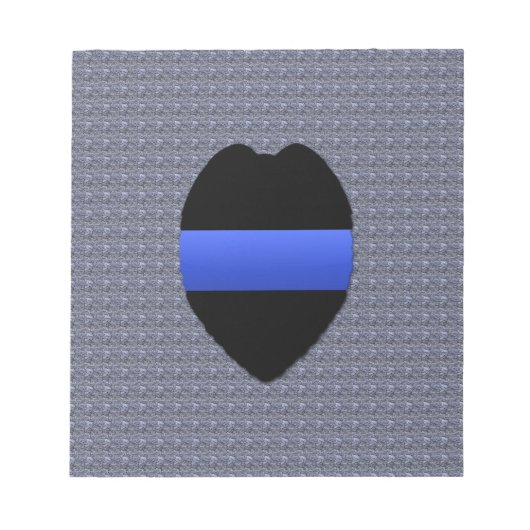 Thin Blue Line Notizblock (Vorderseite)