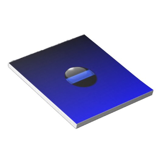 Thin Blue Line Notizblock (angewinkelt)