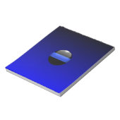 Thin Blue Line Notizblock (Rotiert)