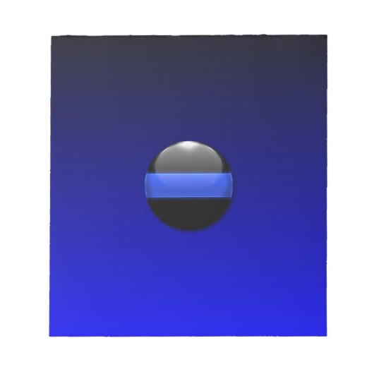 Thin Blue Line Notizblock (Vorderseite)