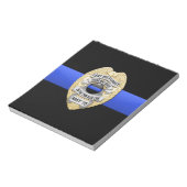Thin Blue Line Notizblock (Rotiert)