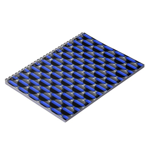 Thin Blue Line Notizblock (Linke Seite)