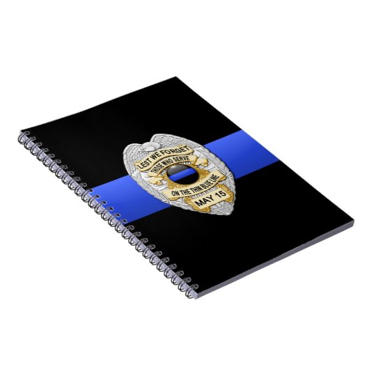 Thin Blue Line Notizblock (Rechte Seite)
