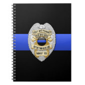 Thin Blue Line Notizblock (Vorderseite)