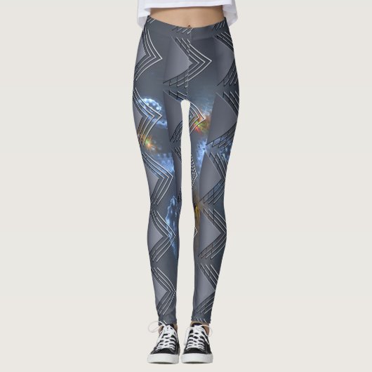 Thin Blue Line - OctoSpace Leggings (Vorderseite)
