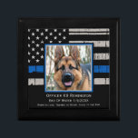 Thin Blue Line - Officer K9 EOW - Foto für Polizei Erinnerungskiste<br><div class="desc">Ehre deinen besten Partner und besten Freund mit dieser Thin Blue Line Police Hund Custom Foto Frame Keepake Box . Personalisieren Sie mit Ihrem K9-Offizier Foto, Name, Datum des Endes der Uhr . Zitat: Geboren zur Liebe, Fortbildung, Loyal bis zum Ende. COPYRIGHT © 2020 Judy Burrows, Black Dog Art -...</div>