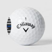 Thin Blue Line - Offizier der amerikanischen Flagg Golfball (Logo)