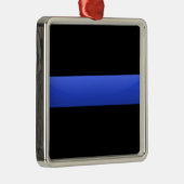 Thin Blue Line Ornament Aus Metall (Rechts)