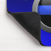 Thin Blue Line - Panic Button Mousepad (Ecke)