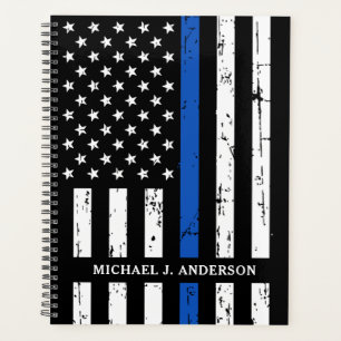Thin Blue Line Personalisiert Police Officer Planer