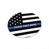 Thin Blue Line - Personalisierte amerikanische Fla Sandstein Untersetzer