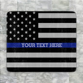 Thin Blue Line - Personalisierte amerikanische Fla Schneidebrett