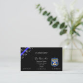 Thin Blue Line Philadelphia Business Card Visitenkarte (Stehend Vorderseite)