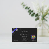 Thin Blue Line Phoenix Police Business Card Visitenkarte (Stehend Vorderseite)