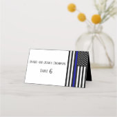 Thin Blue Line Platzkarte (Vorderseite)
