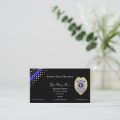 Thin Blue Line Police Chaplain Abzeichen Business  Visitenkarte (Stehend Vorderseite)