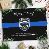 Thin Blue Line Police Department Weihnachten