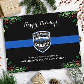 Thin Blue Line Police Department Weihnachten