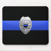 Thin Blue Line Police Dispatcher Abzeichen Mouse P Mousepad (Vorne)