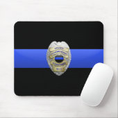Thin Blue Line Police Dispatcher Abzeichen Mouse P Mousepad (Mit Mouse)