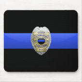 Thin Blue Line Police Dispatcher Abzeichen Mouse P Mousepad (Vorne)