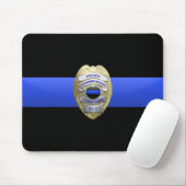 Thin Blue Line Police Dispatcher Abzeichen Mouse P Mousepad (Mit Mouse)