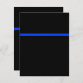 Thin Blue Line Police Event UAWG RSVP Karte (Vorne/Hinten)