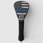 Thin Blue Line Police Golf Headcover (Vorderseite)