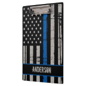 Thin Blue Line Police Klemmbrett (Links)