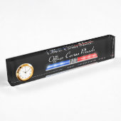 Thin Blue Line - Police Light Bar Namensplakette