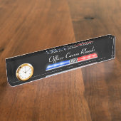 Thin Blue Line - Police Light Bar Namensplakette (Seite)