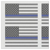 Thin Blue Line Police Lives Matter Fabric Stoff (Nahaufnahme)