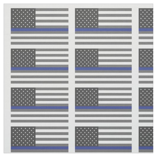 Thin Blue Line Police Lives Matter Fabric Stoff (Muster)