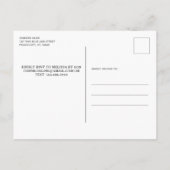 Thin Blue Line Police Officer Pensionierung Party Einladungspostkarte (Rückseite)