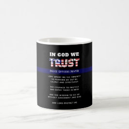 Thin Blue Line Police PRAYER US Law Enforcement Kaffeetasse