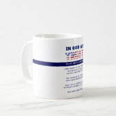 Thin Blue Line Police PRAYER US Law Enforcement Kaffeetasse (Vorderseite Links)