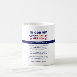 Thin Blue Line Police PRAYER US Law Enforcement Kaffeetasse