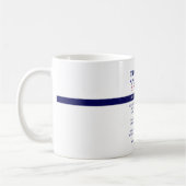 Thin Blue Line Police PRAYER US Law Enforcement Kaffeetasse (Links)