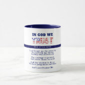 Thin Blue Line Police PRAYER US Law Enforcement Tasse (Zentrum)