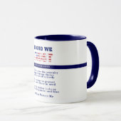 Thin Blue Line Police PRAYER US Law Enforcement Tasse (VorderseiteRechts)