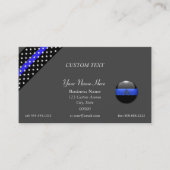 Thin Blue Line Police Sergeant Business Card Visitenkarte (Vorderseite)