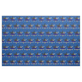Thin Blue Line Police Sheriff Abzeichen Muster Stoff (Fat Quarter (45,7 x 55,9 cm))