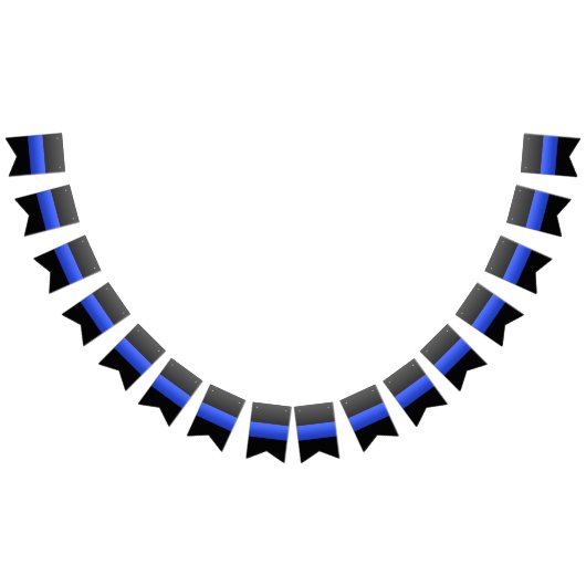 Thin Blue Line Police Wimpelkette (Alle)