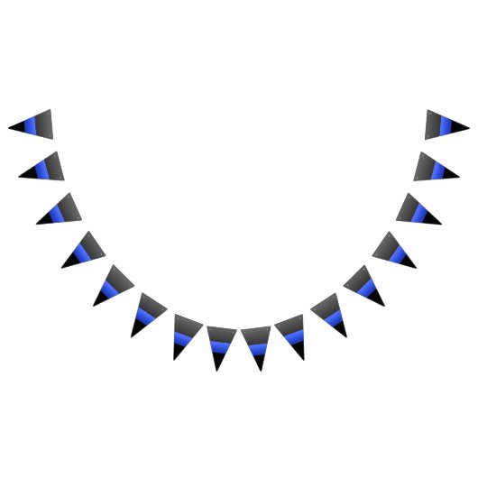 Thin Blue Line Police Wimpelkette (Alle)