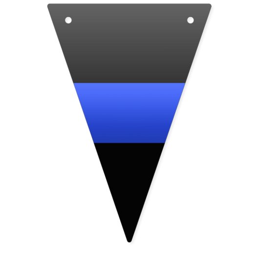 Thin Blue Line Police Wimpelkette (Zweite Fahne)